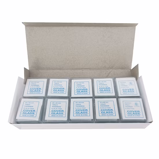Laboratory Glassware 22X22mm 22*24mm Microscope Cover Glass