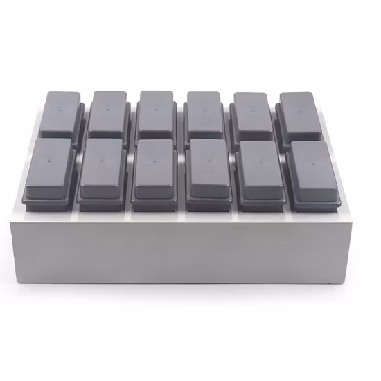 Polypropylene White 12box (24 Places) Microscope Slides Staining Rack and Jar
