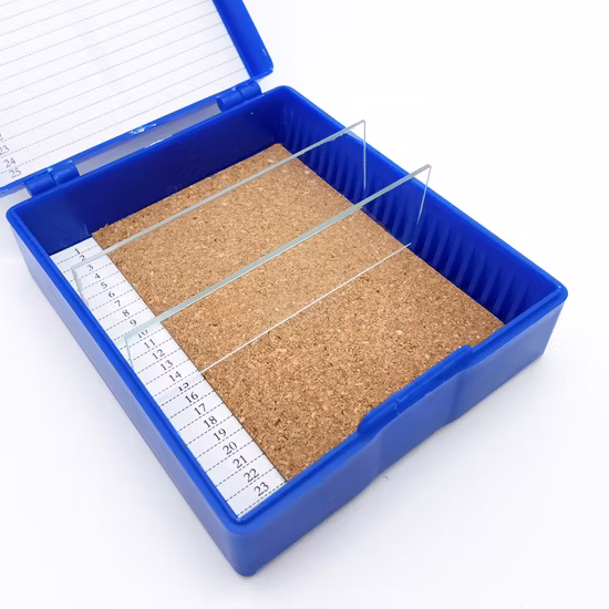 Laboratory Microscope Slide Storage Box 25 Place